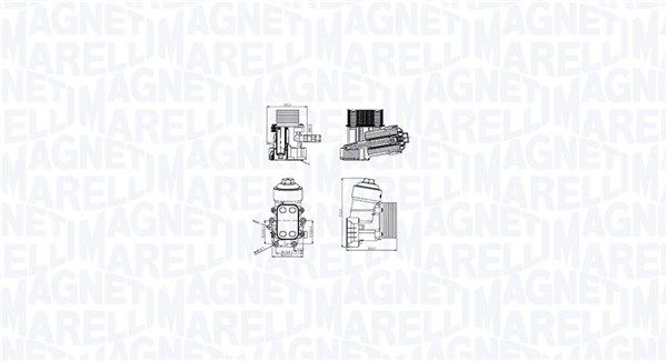 MAGNETI MARELLI 350300003400 Oil Cooler, engine oil