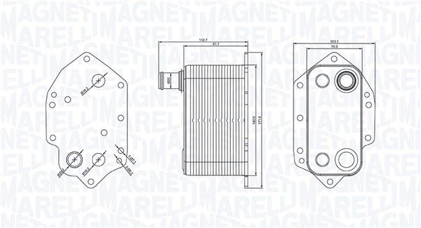 MAGNETI MARELLI 350300004000 Oil Cooler, engine oil