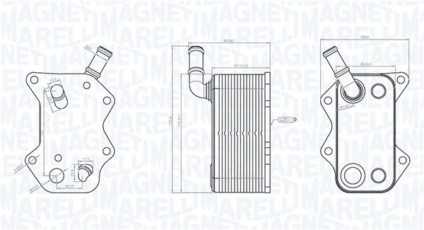 MAGNETI MARELLI 350300004600 Oil Cooler, engine oil