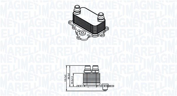 MAGNETI MARELLI 350300004700 Oil Cooler, engine oil