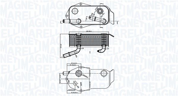 MAGNETI MARELLI 350300004800 Oil Cooler, engine oil