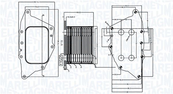 MAGNETI MARELLI 350300005000 Oil Cooler, engine oil