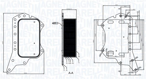 MAGNETI MARELLI 350300005900 Oil Cooler, engine oil