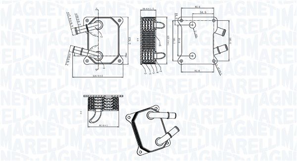 MAGNETI MARELLI 350300006200 Oil Cooler, engine oil