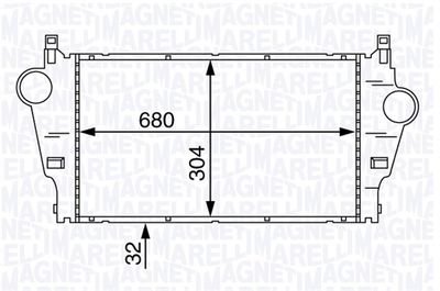 Charge Air Cooler MAGNETI MARELLI 351319201890