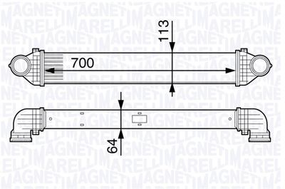 Charge Air Cooler MAGNETI MARELLI 351319201970