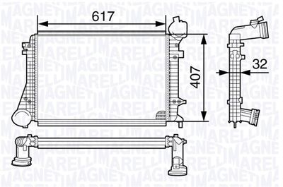 Charge Air Cooler MAGNETI MARELLI 351319202000