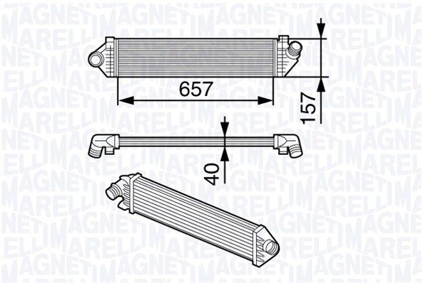 MAGNETI MARELLI 351319202050 Charge Air Cooler