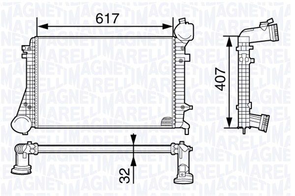 MAGNETI MARELLI 351319202080 Charge Air Cooler
