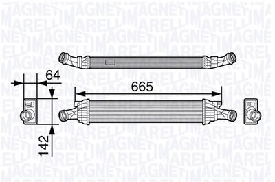 Charge Air Cooler MAGNETI MARELLI 351319202260