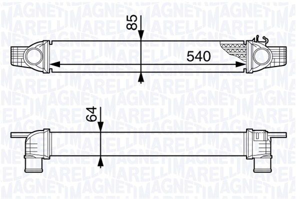 MAGNETI MARELLI 351319202270 Charge Air Cooler