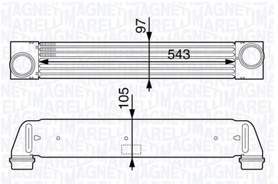 Charge Air Cooler MAGNETI MARELLI 351319202370