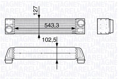 Charge Air Cooler MAGNETI MARELLI 351319202650