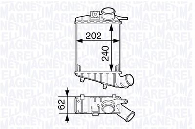 Charge Air Cooler MAGNETI MARELLI 351319202750