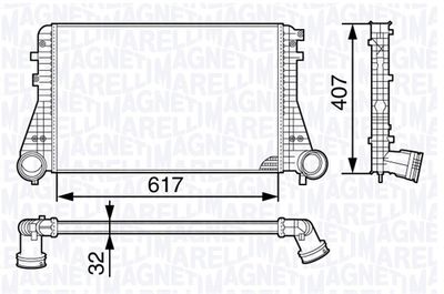 Charge Air Cooler MAGNETI MARELLI 351319202830