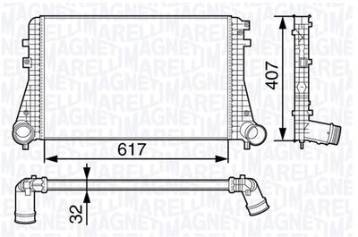 Charge Air Cooler MAGNETI MARELLI 351319202850