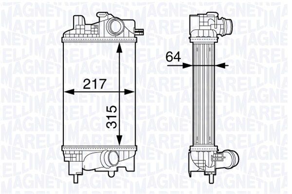 MAGNETI MARELLI 351319203010 Charge Air Cooler