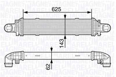 Charge Air Cooler MAGNETI MARELLI 351319203350
