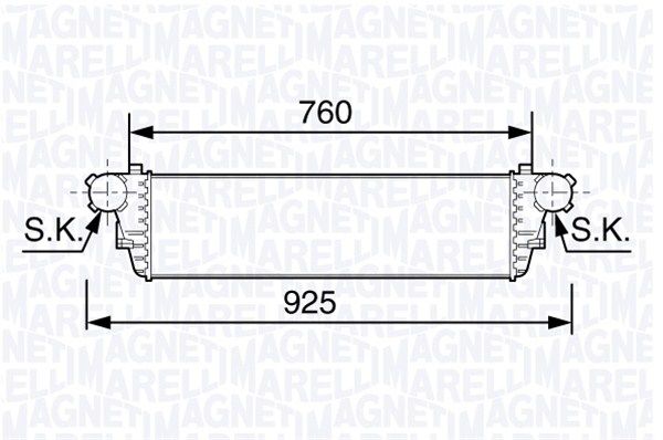 MAGNETI MARELLI 351319203480 Charge Air Cooler