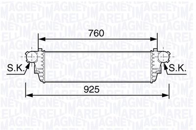 Charge Air Cooler MAGNETI MARELLI 351319203480