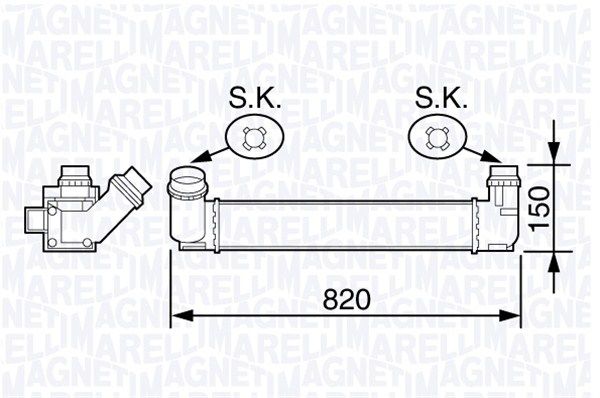 MAGNETI MARELLI 351319203590 Charge Air Cooler