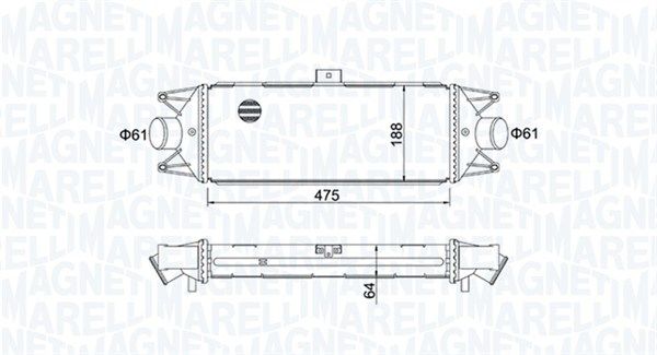 MAGNETI MARELLI 351319204010 Charge Air Cooler