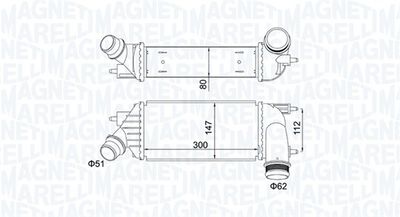 Charge Air Cooler MAGNETI MARELLI 351319204140
