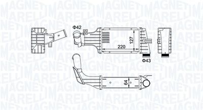 Charge Air Cooler MAGNETI MARELLI 351319204190