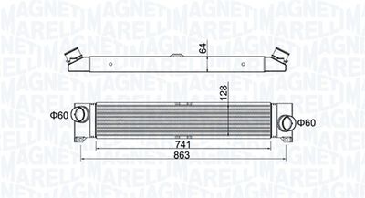 Charge Air Cooler MAGNETI MARELLI 351319204230