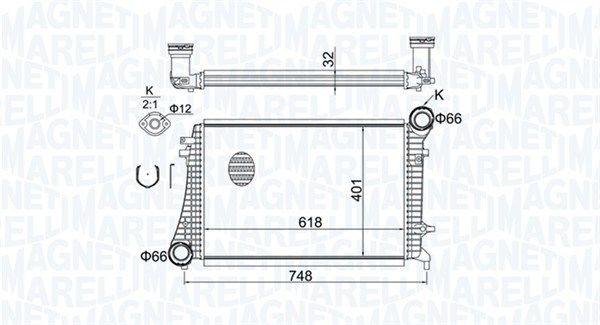 MAGNETI MARELLI 351319204240 Charge Air Cooler
