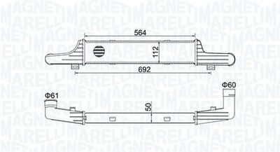 Charge Air Cooler MAGNETI MARELLI 351319204330