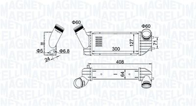 Charge Air Cooler MAGNETI MARELLI 351319204340