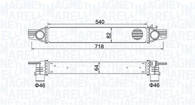 Charge Air Cooler MAGNETI MARELLI 351319204360