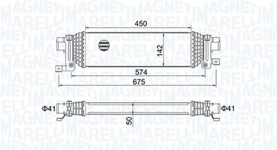 Charge Air Cooler MAGNETI MARELLI 351319204380