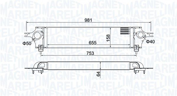MAGNETI MARELLI 351319204390 Charge Air Cooler