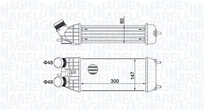 Charge Air Cooler MAGNETI MARELLI 351319204470