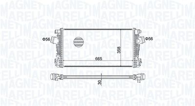 Charge Air Cooler MAGNETI MARELLI 351319204570