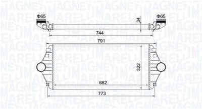 Charge Air Cooler MAGNETI MARELLI 351319204600