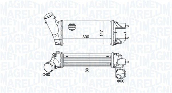 MAGNETI MARELLI 351319204680 Charge Air Cooler