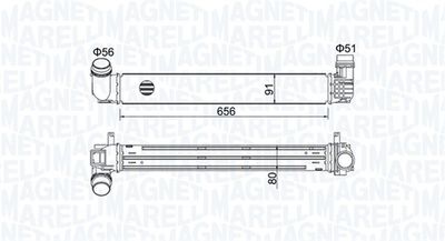 Charge Air Cooler MAGNETI MARELLI 351319204730
