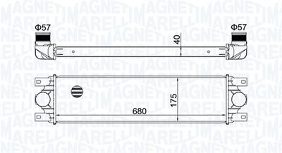 Charge Air Cooler MAGNETI MARELLI 351319204780