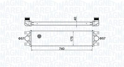 Charge Air Cooler MAGNETI MARELLI 351319204790