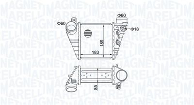 Charge Air Cooler MAGNETI MARELLI 351319204830