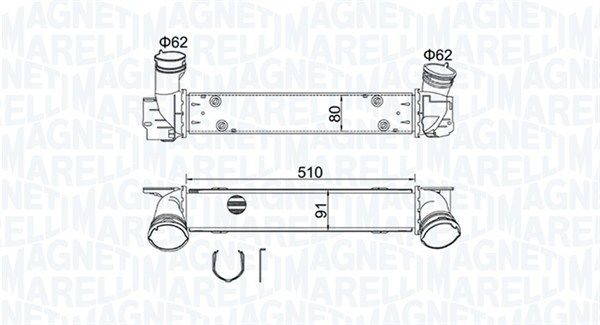 MAGNETI MARELLI 351319204880 Charge Air Cooler