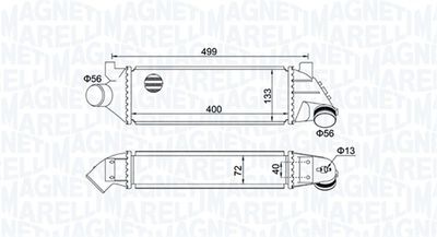 Charge Air Cooler MAGNETI MARELLI 351319204940