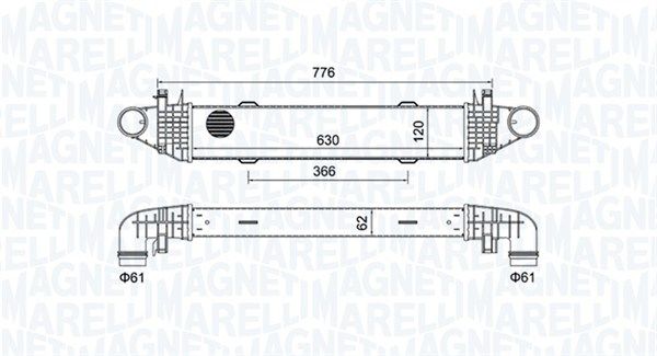 MAGNETI MARELLI 351319205040 Charge Air Cooler