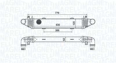 Charge Air Cooler MAGNETI MARELLI 351319205040