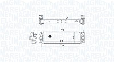Charge Air Cooler MAGNETI MARELLI 351319205050