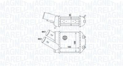 Charge Air Cooler MAGNETI MARELLI 351319205150