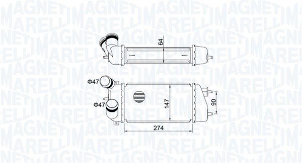 MAGNETI MARELLI 351319205240 Charge Air Cooler